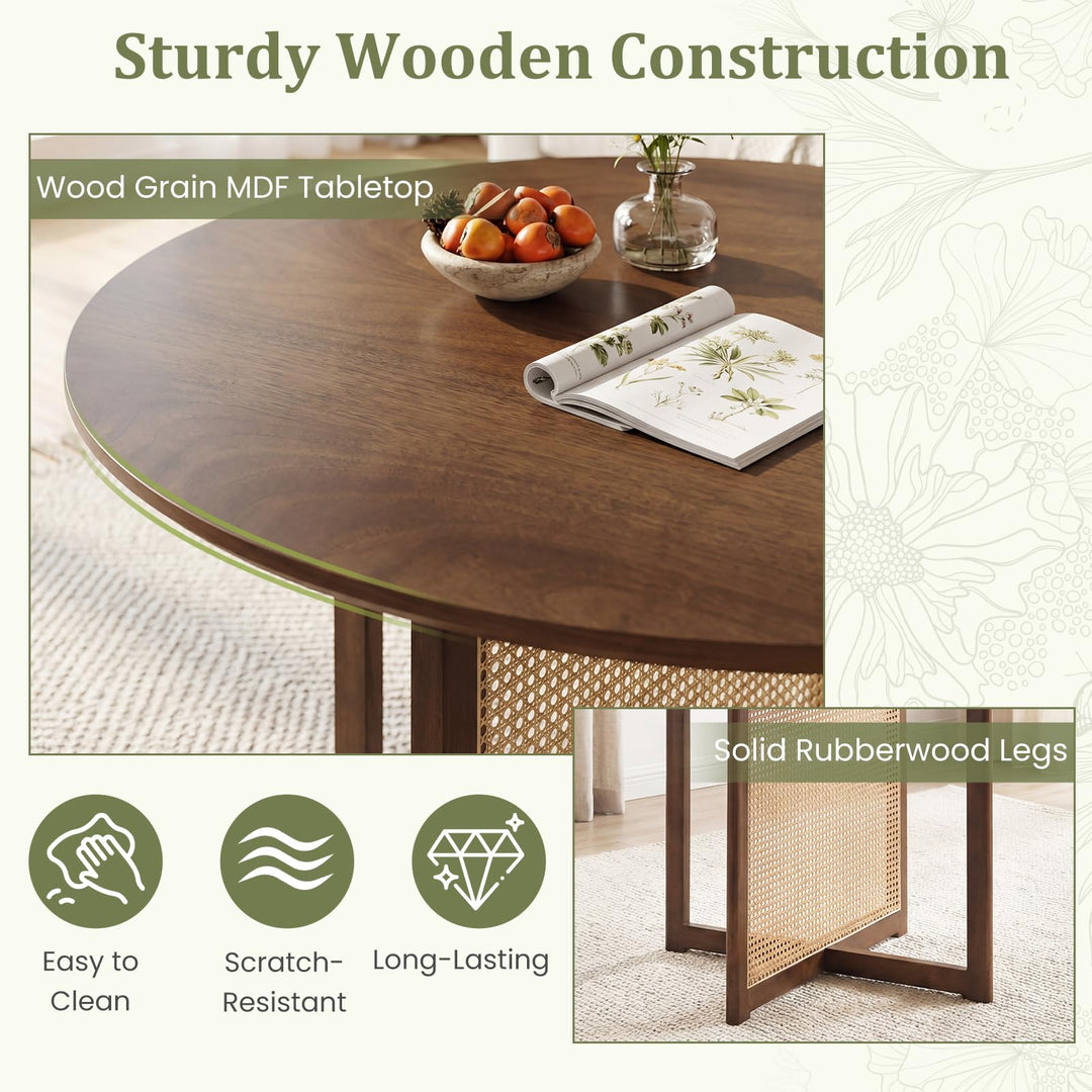 Giantex 37.5" Round Dining Table for Dinette Living Room