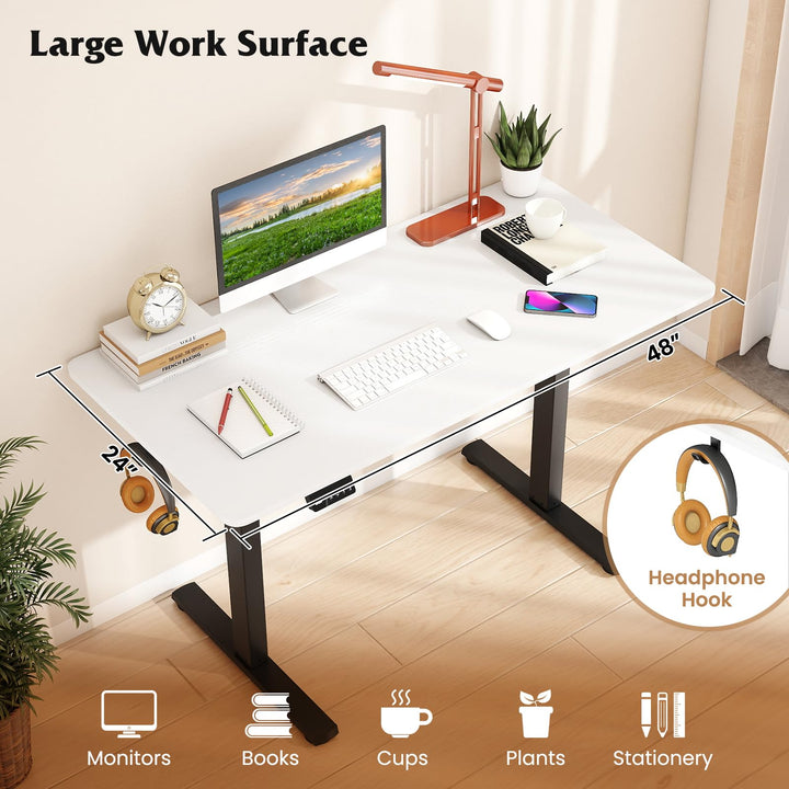 Giantex Electric Standing Desk 48" x 24" Height Adjustable Sit Stand Computer Workstation