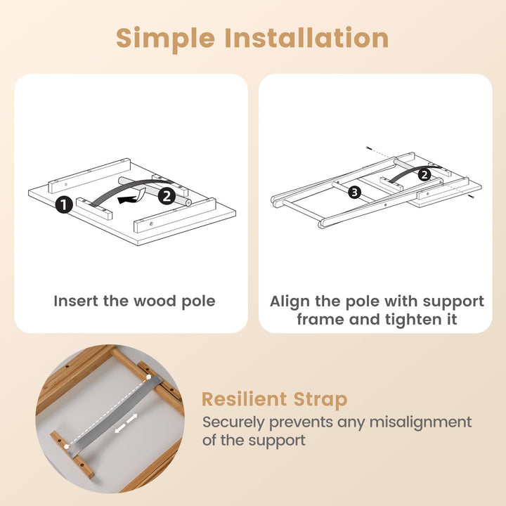 Giantex Folding TV Tray Tables Set of 2 for Small Spaces Bedroom and Living Room