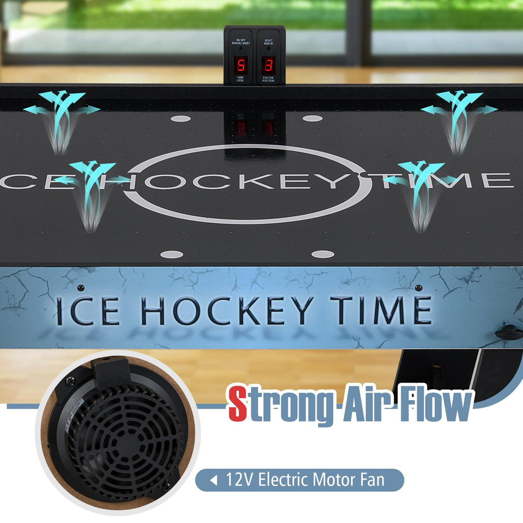 Giantex 56 Inch Foldable Arcade Hockey Game Table with LED Digital Scoreboard and Powerful 12V Motor