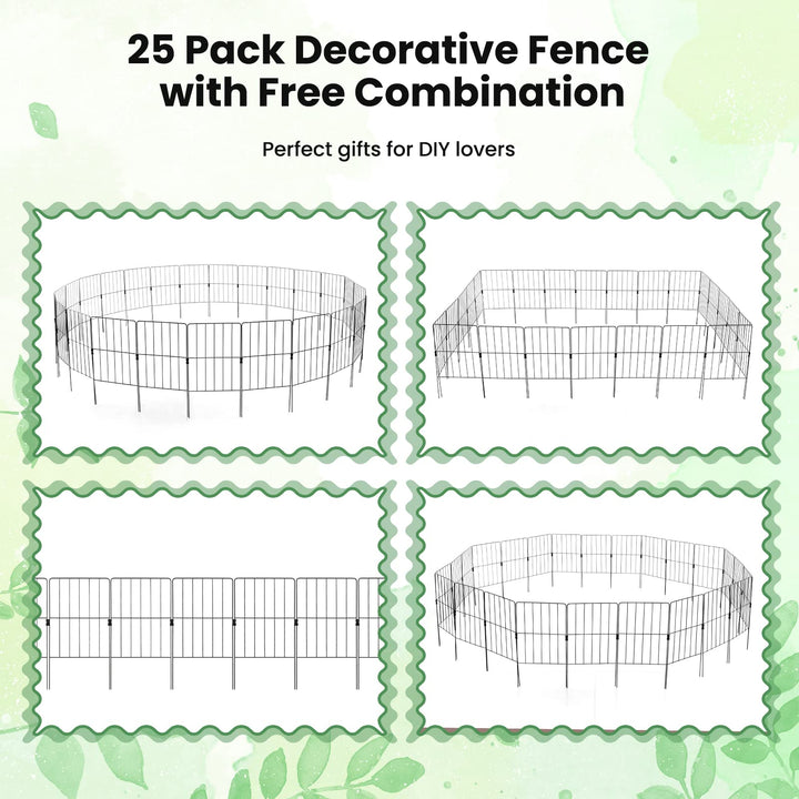 Giantex Decorative Garden Fence 25 Panels