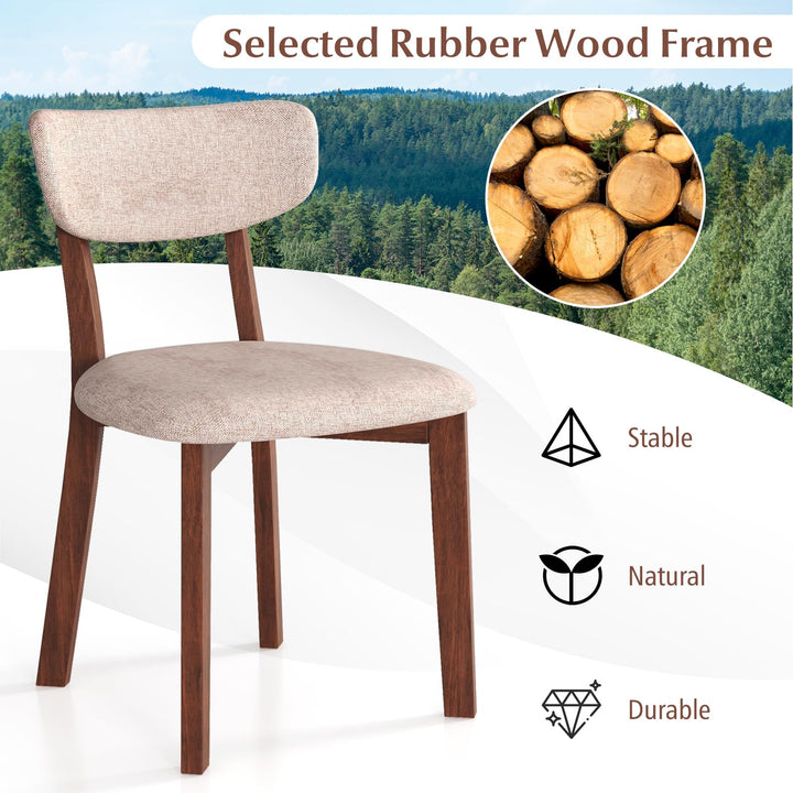 Giantex Wooded Dining Chairs Set of 2/4 for Living Room Restaurant