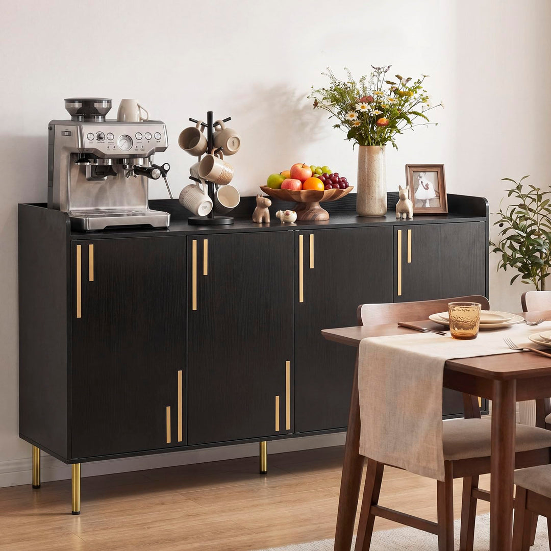 Giantex 55" Modern Buffet Cabinet with 4 Doors
