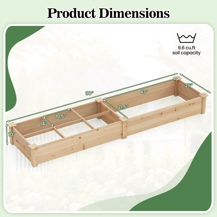 Giantex Wooden Raised Garden Bed