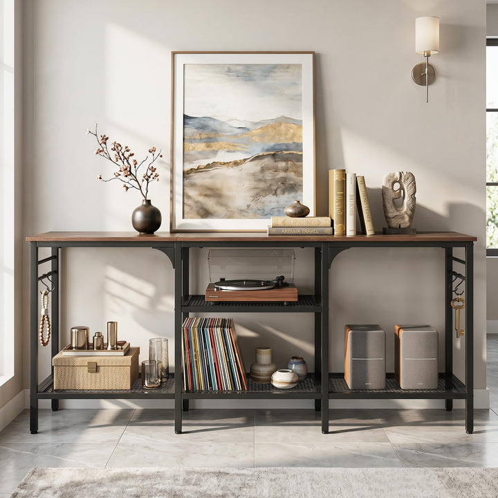 Giantex 3-Tier TV Stand for TVs up to 65 Inch with Open Storage Shelves