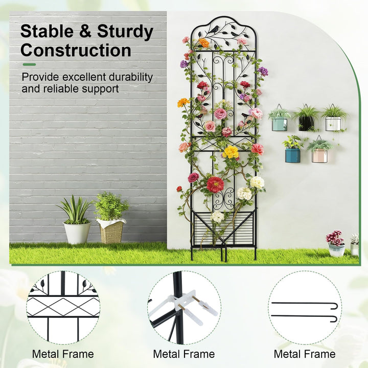Giantex Metal Garden Trellis for Climbing Plants