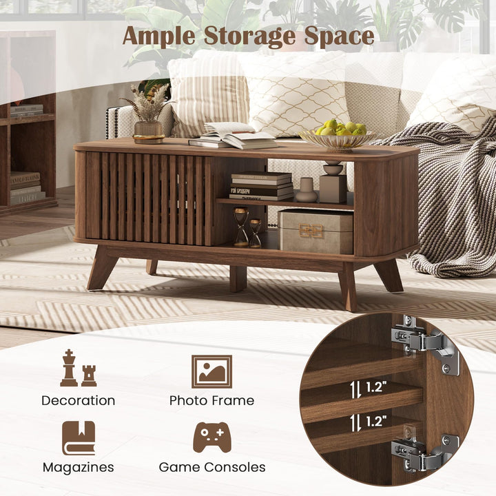 Giantex Rectangle Coffee Table with Storage