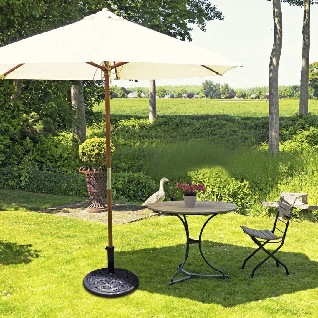Giantex 22" 43lbs Patio Market Umbrella Base, Classic Round