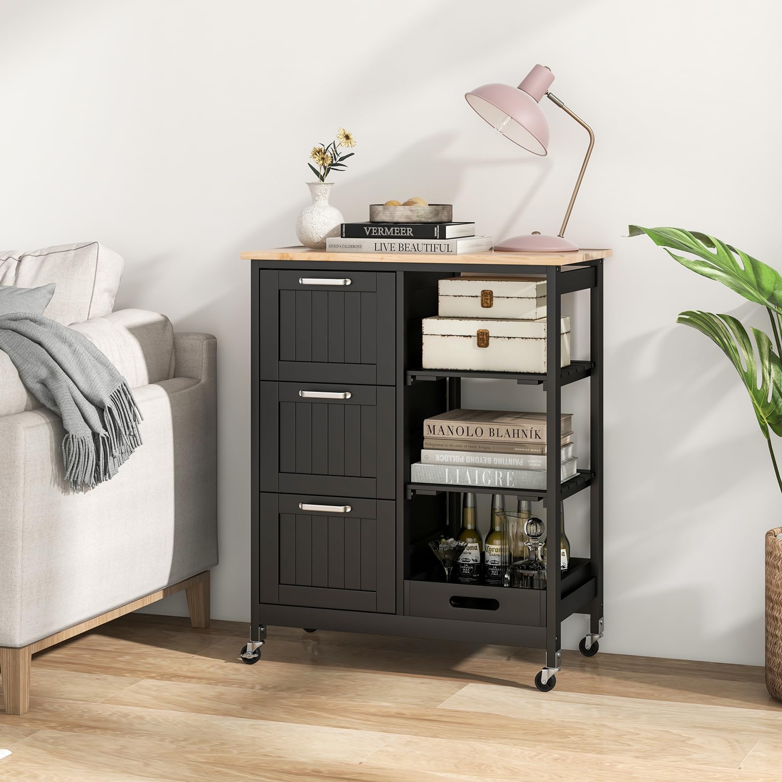 Giantex Kitchen Island Cart on Wheels