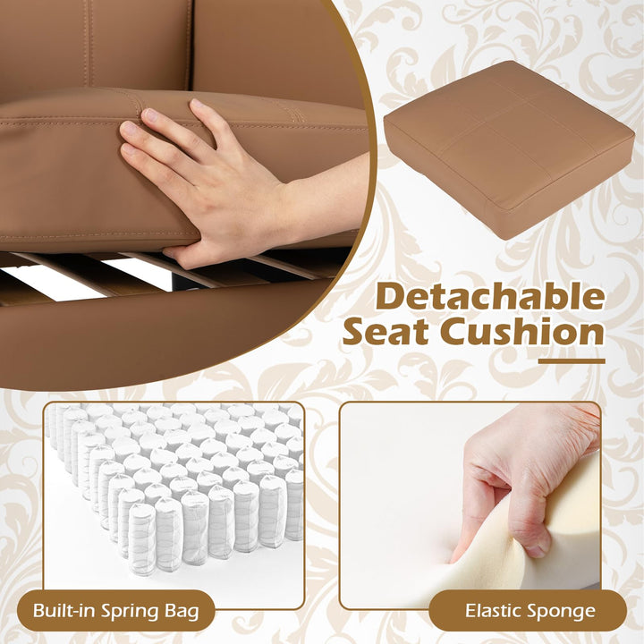 Giantex Modern Accent Chair with Removable Seat Cushion