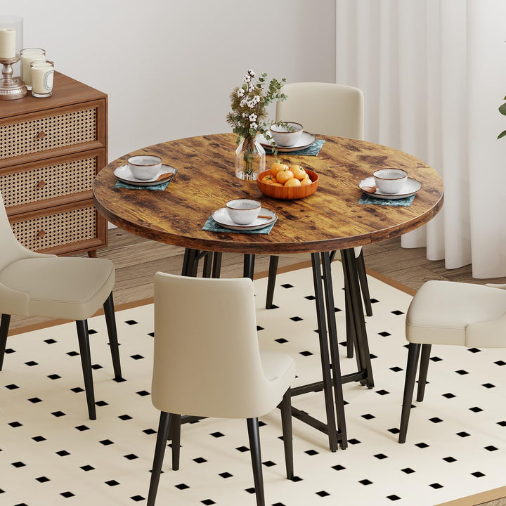 Giantex 47-inches Round Dining Table for 4-6 People