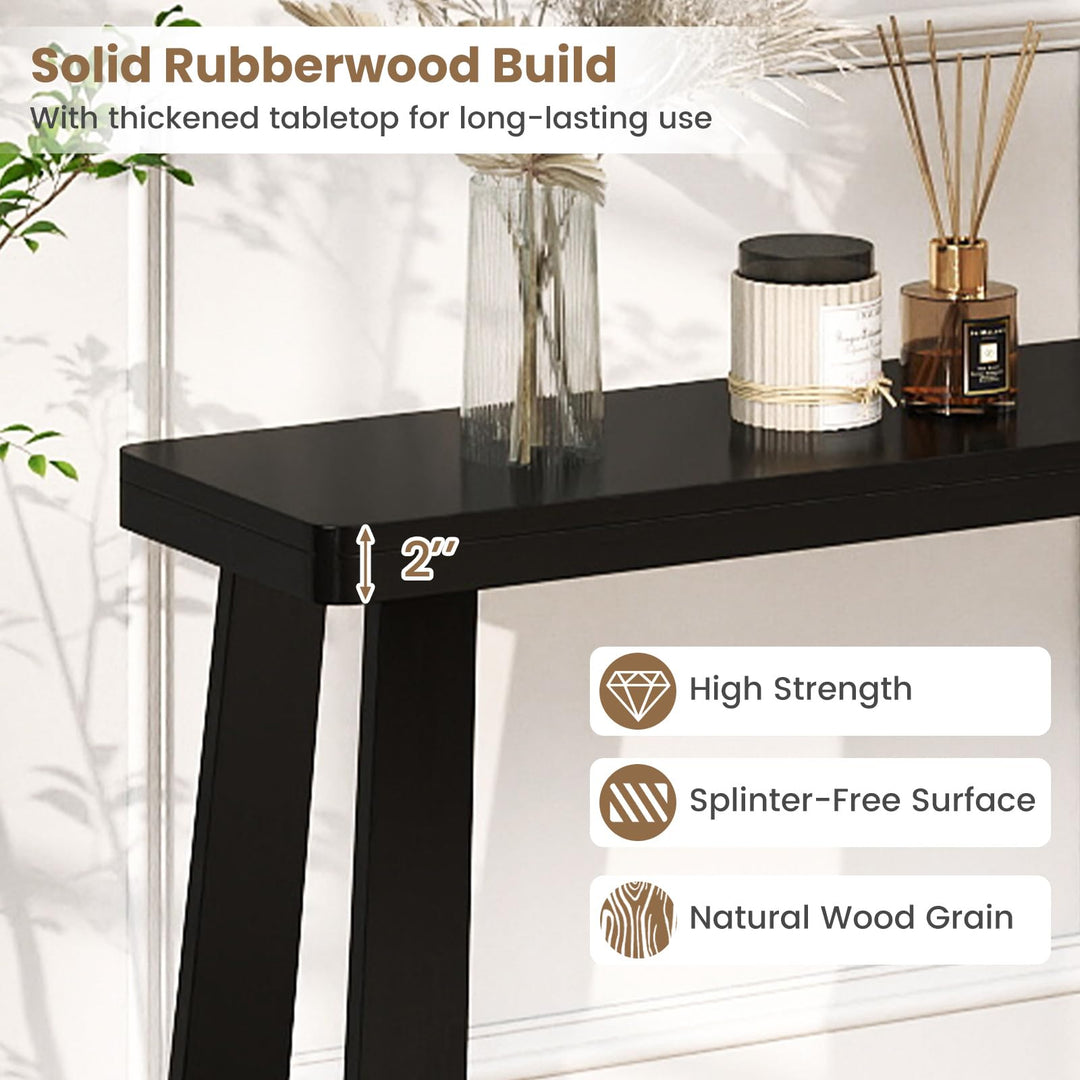 Giantex Narrow Long Console Table Behind The Couch