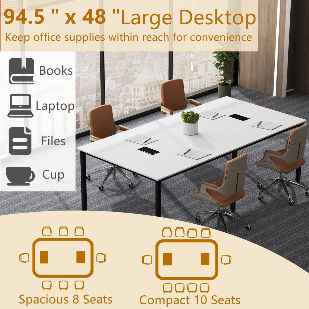 Giantex 94.5"x 48" Conference Table for 8-10 People