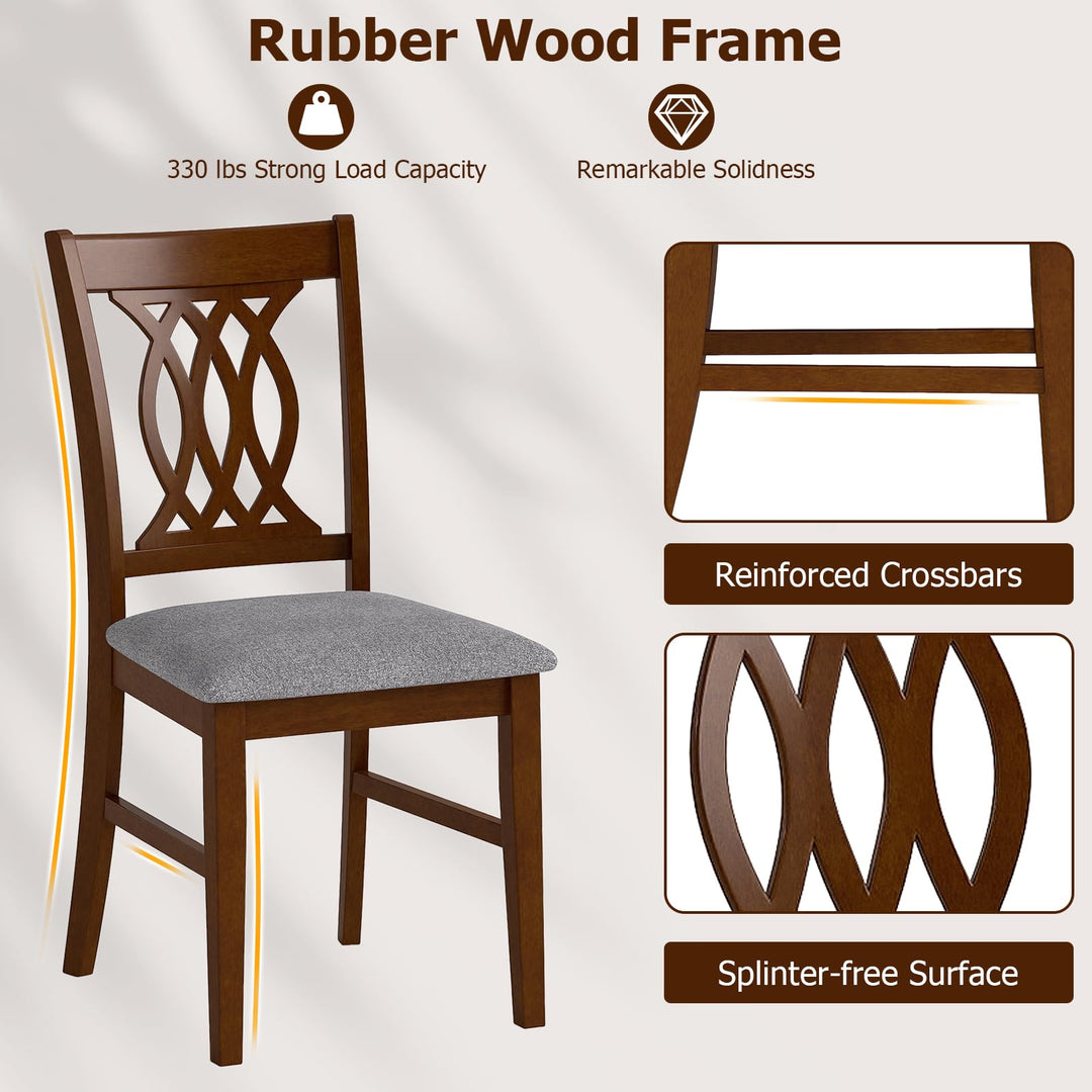 Giantex Upholstered Dining Chairs Set of 2/4 for Kitchen