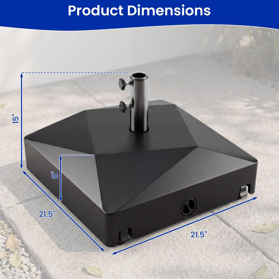 Giantex Fillable Patio Umbrella Base with 4 Wheels
