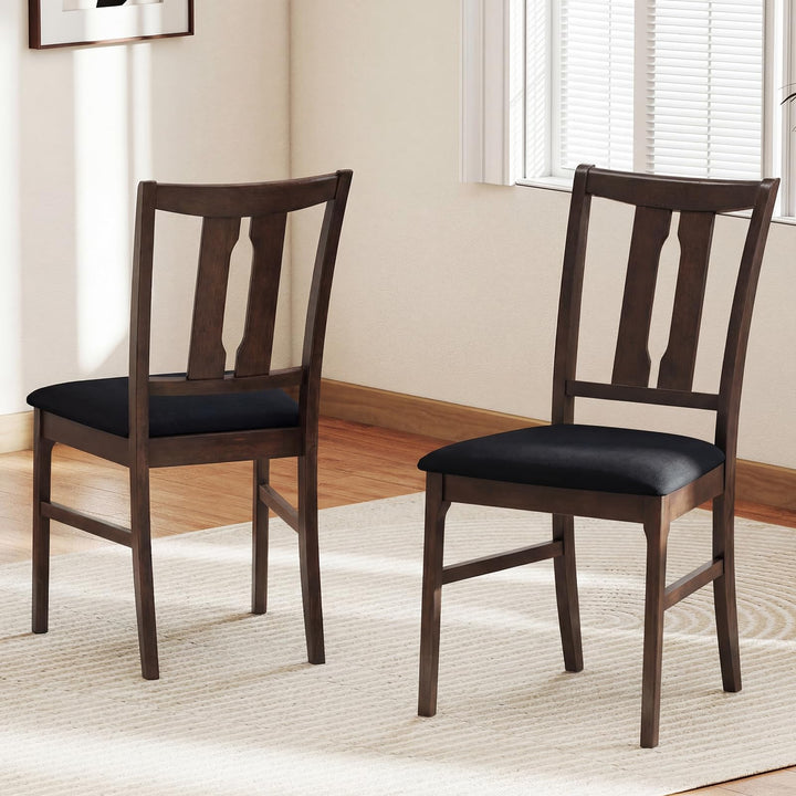 Giantex Fabric Upholstered Kitchen Chair w/Padded Seat for Home Restaurant