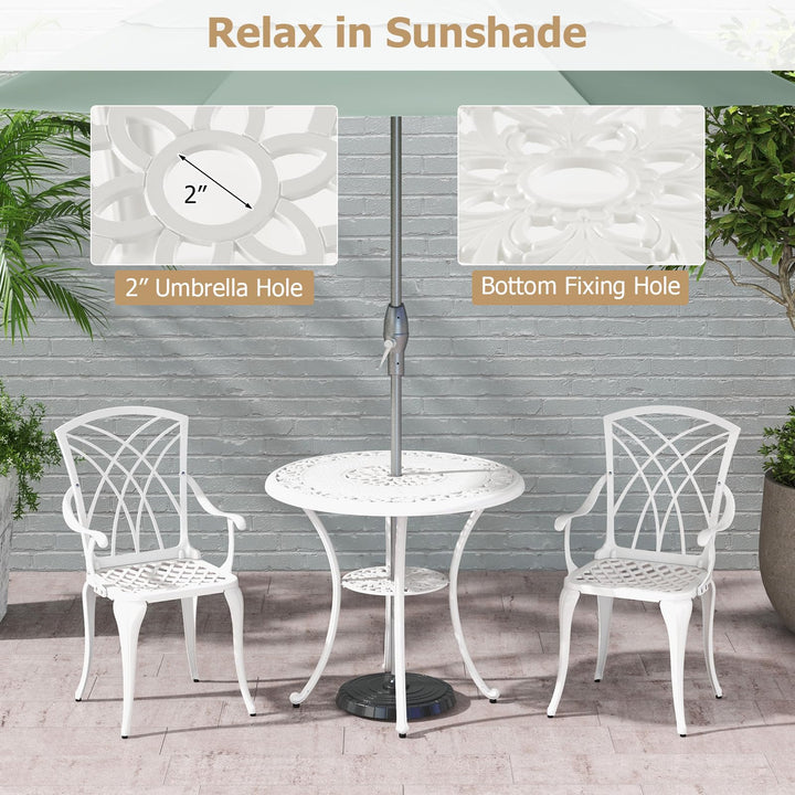 Giantex 5 Piece Patio Dining Set, All Weather Resistant Cast Aluminum Patio Furniture Set for 4