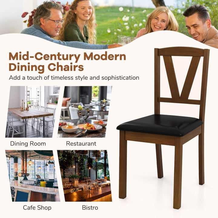 Giantex Wooden Dining Chairs Set (2/4)