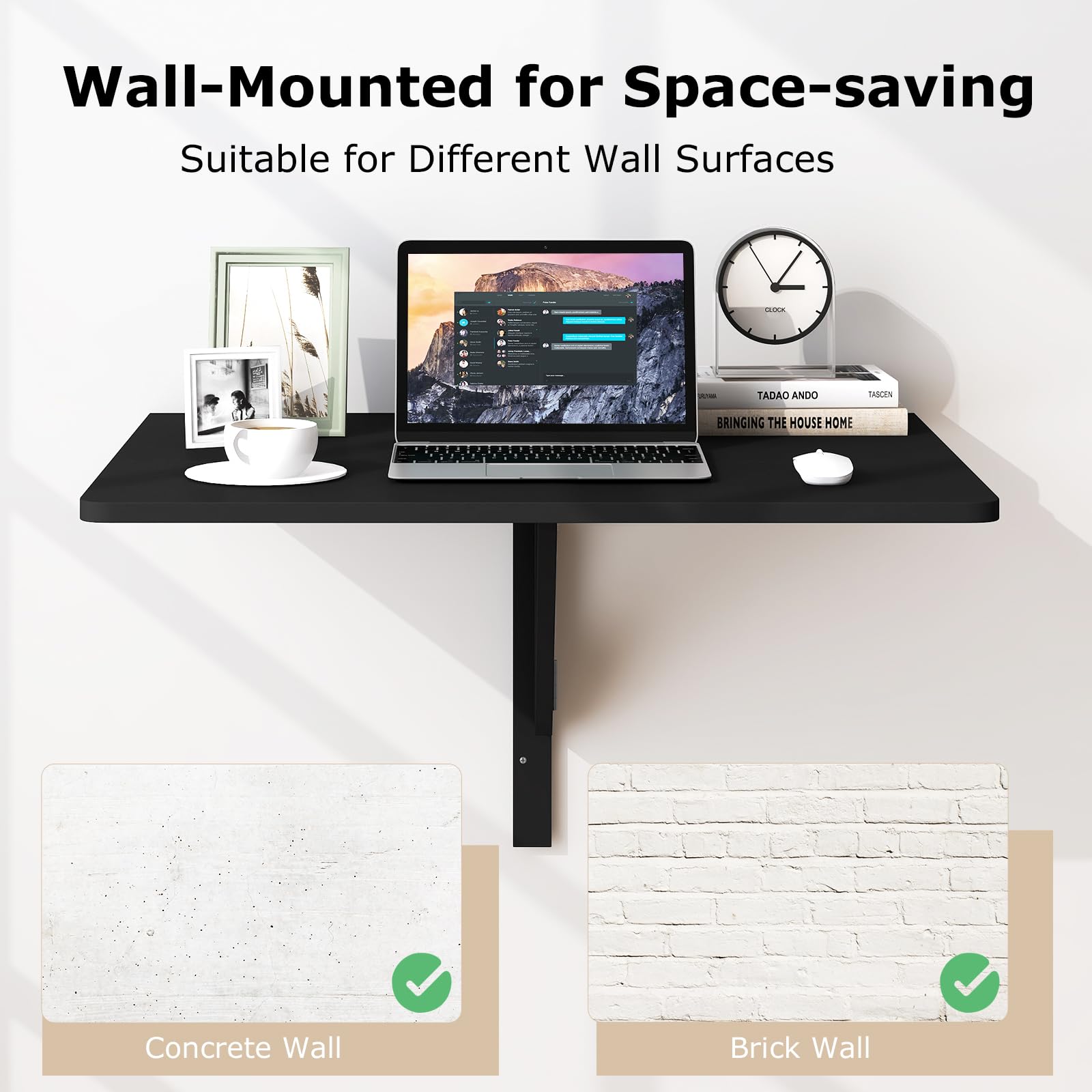 Giantex Wall Mounted Folding Table, 31.5