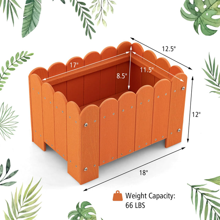 Giantex 2 Pack Rectangular Planter Box