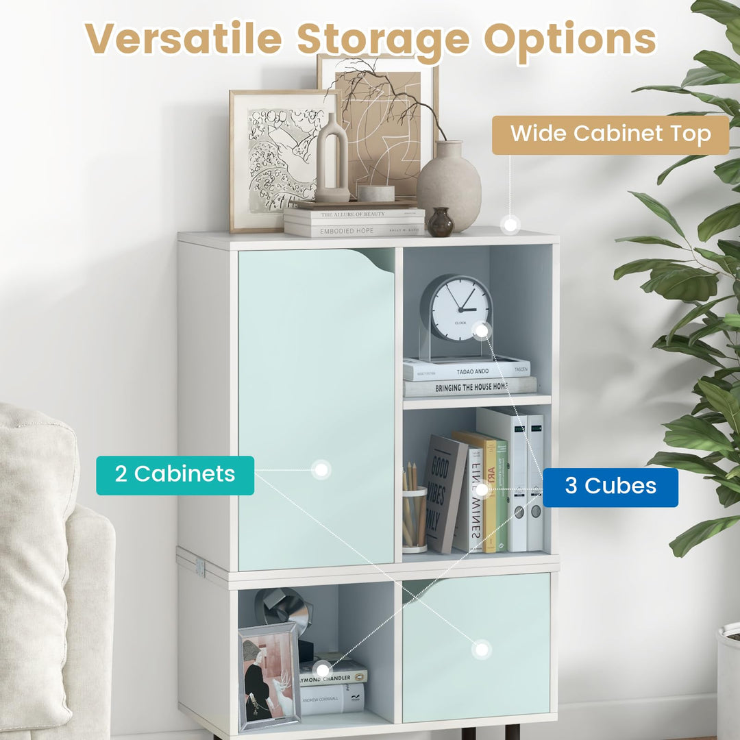 Giantex 5 Cube Stackable Bookcase