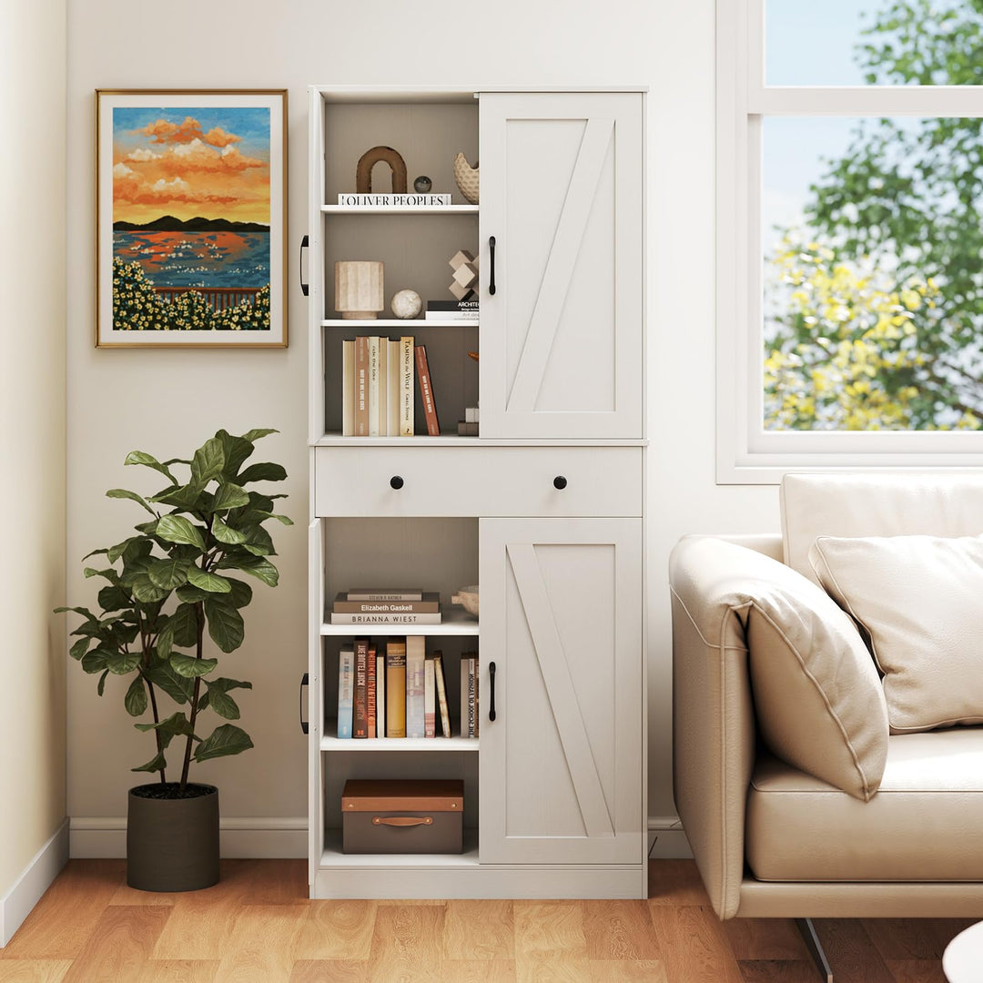 Giantex 72" Tall Kitchen Pantry Cabinet for Living Room