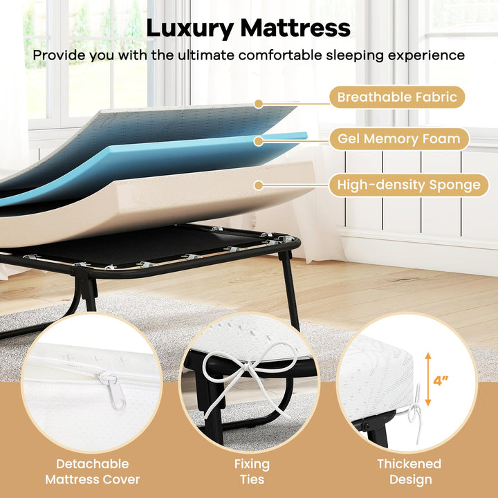 Giantex Folding Bed with Mattress for Adults