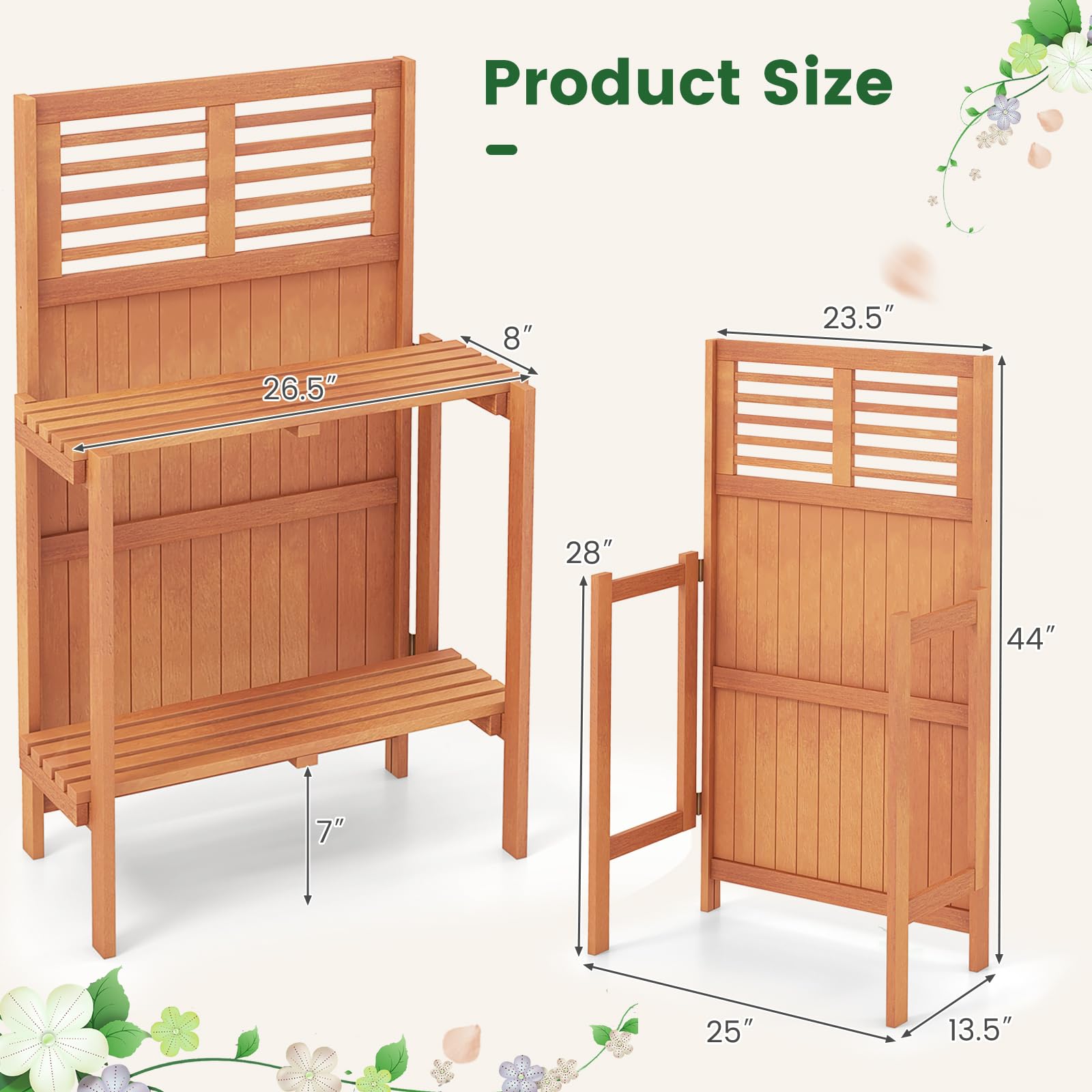 Giantex Folding Potting Bench
