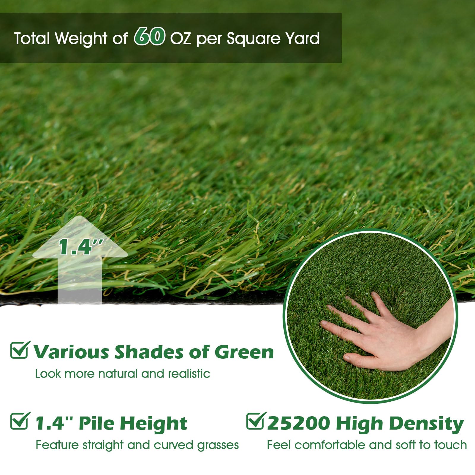 Giantex Artificial Grass Turf