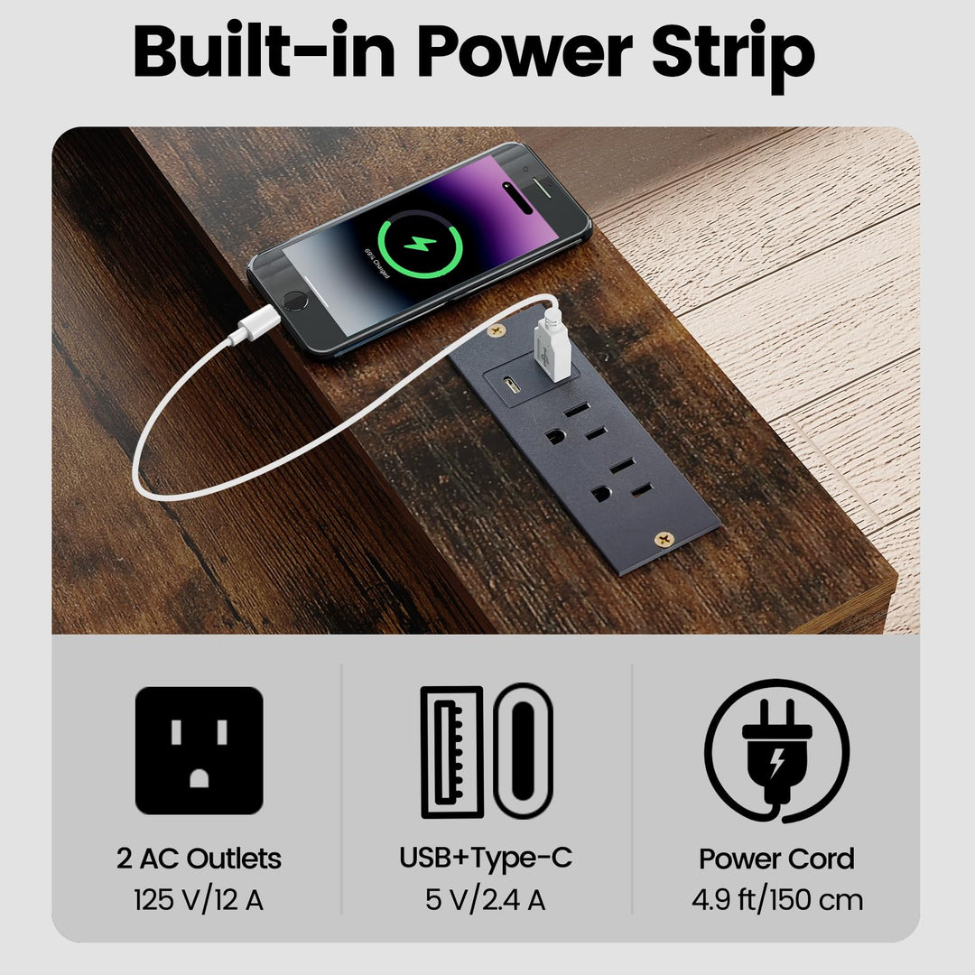 Giantex Computer Desk with Monitor Shelf