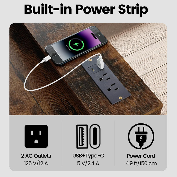 Giantex Computer Desk with Monitor Shelf