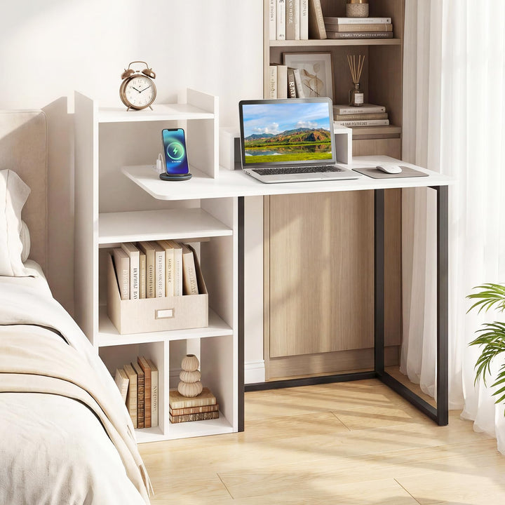 Giantex 43.5" Computer Desk with Power Outlets