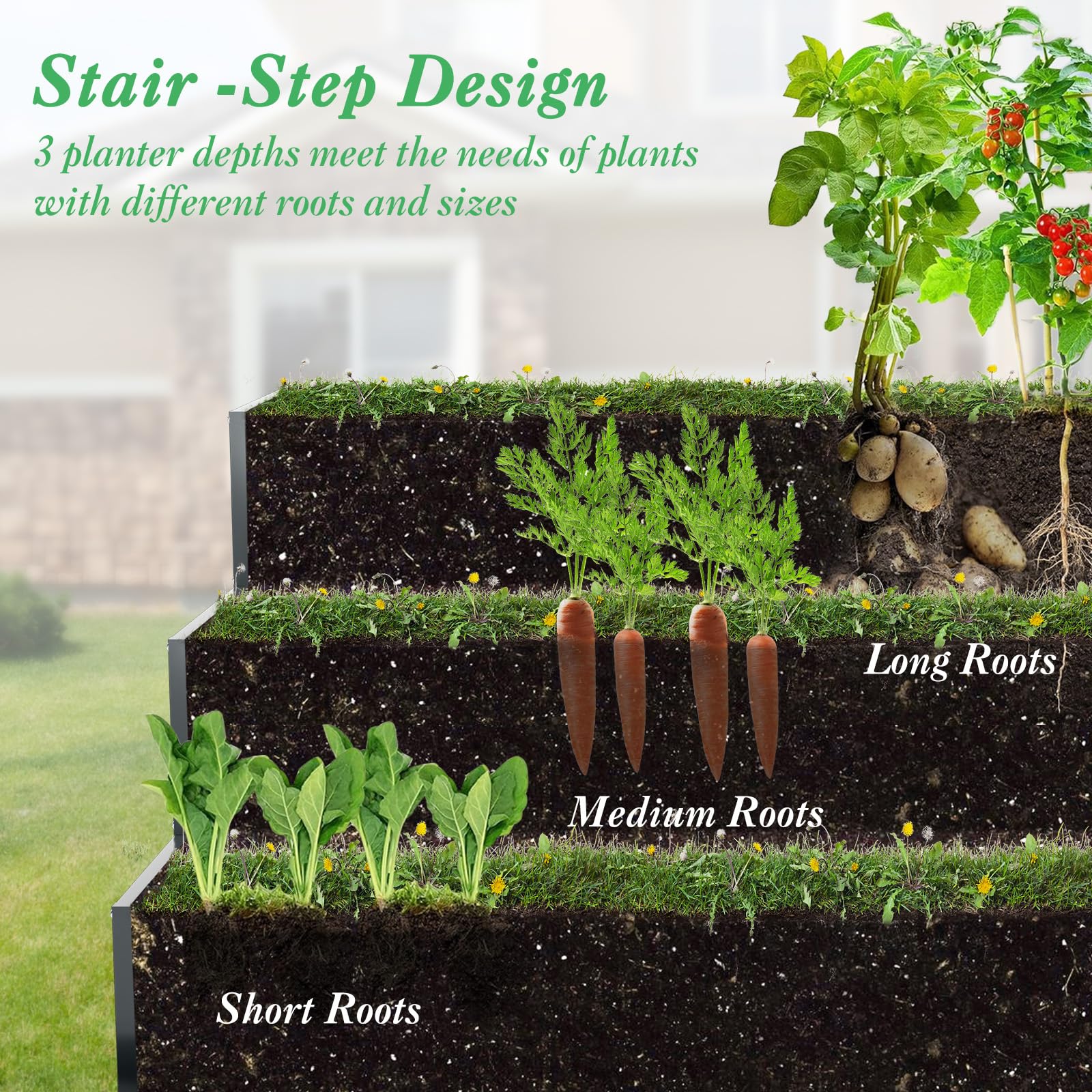 Giantex 3 Tier Raised Garden Bed