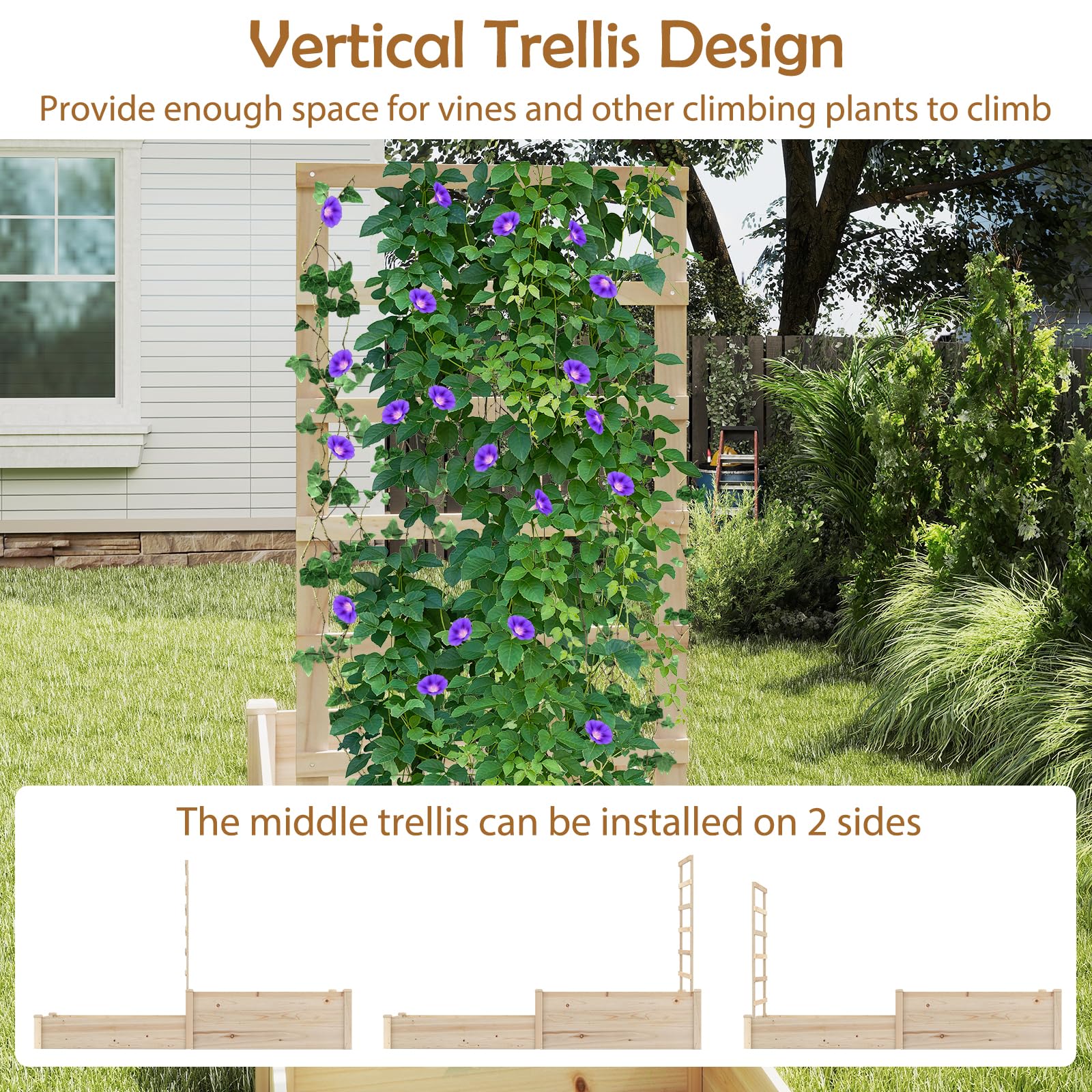 Giantex Wooden Raised Garden Bed