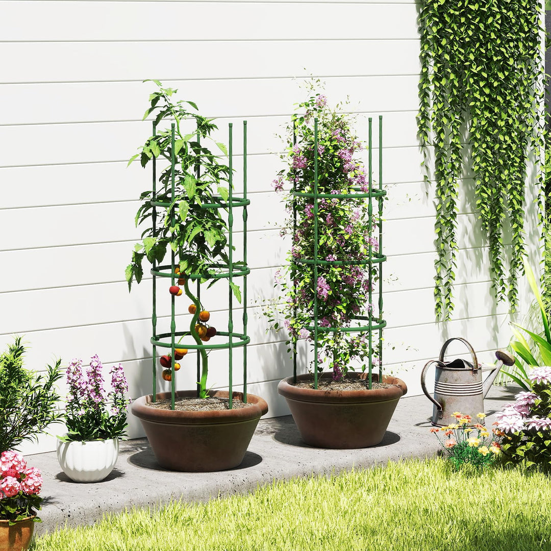 Giantex 2 in 1 Round Trellis for Climbing Flower Vegetable Fruit