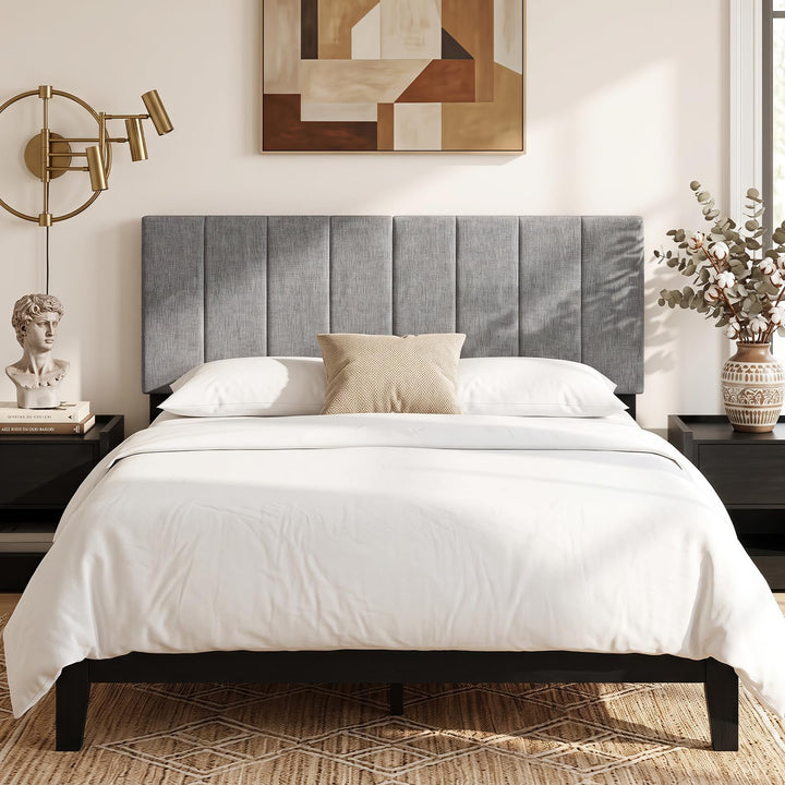 GIANTEX Linen Upholstered Headboard for Queen Full Size Bed