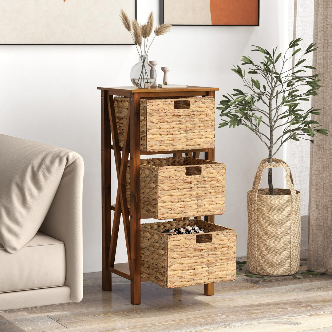 Giantex Wooden X-Design Side Table End Table