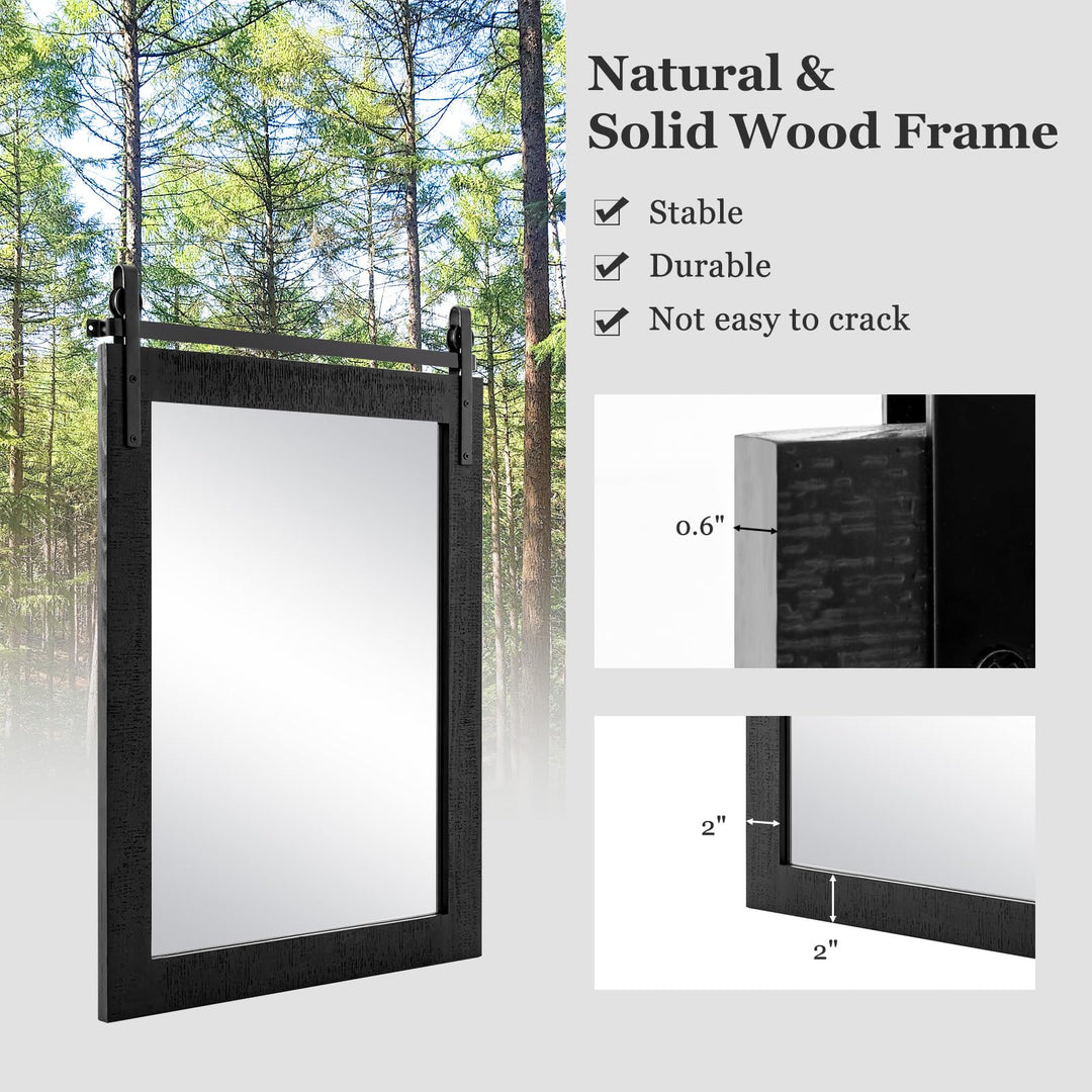 CHARMAID Farmhouse Wall Mirror
