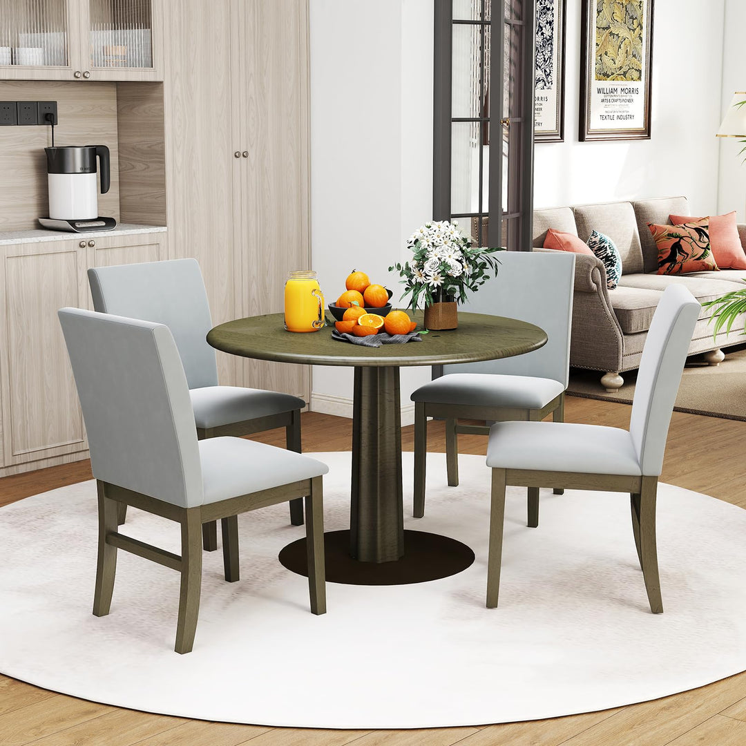 Giantex Upholstered Dining Chairs Set for Restaurant
