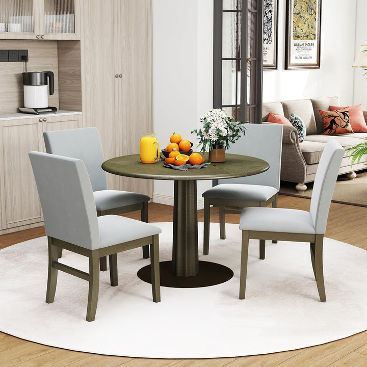 Giantex Upholstered Dining Chairs Set for Restaurant