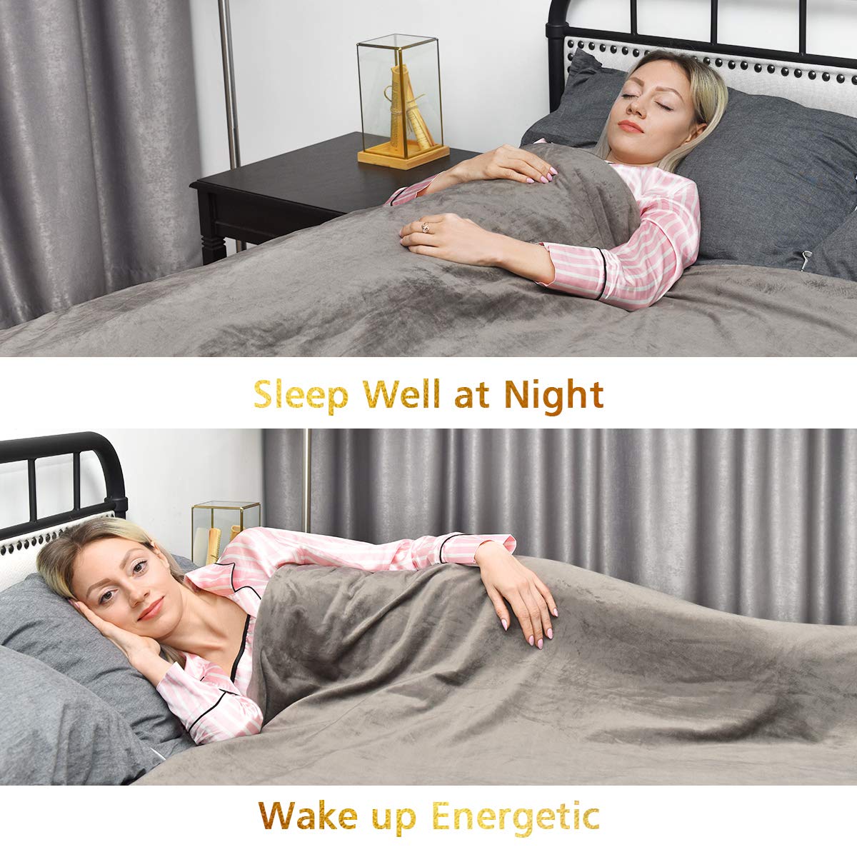 Premium Weighted Blanket, 20lbs |60'' x 80''| Queen Size
