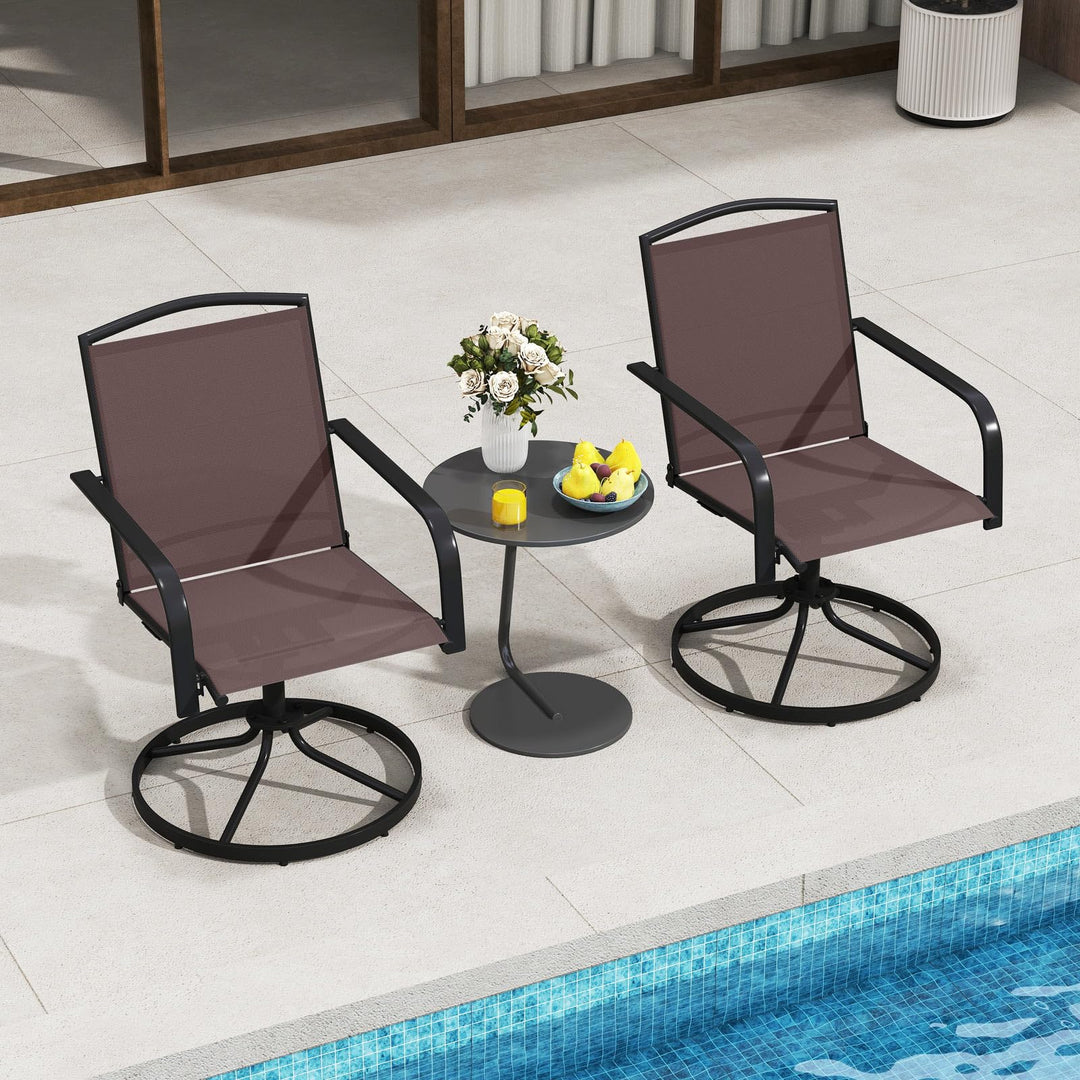 Giantex All Weather 360° Patio Rockers with High Backrest Breathable Seat