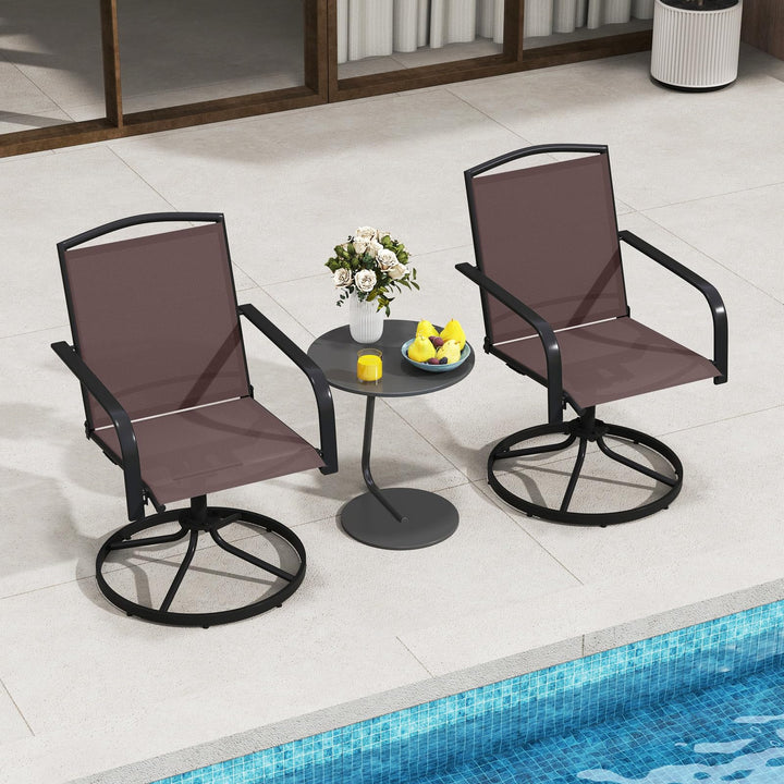 Giantex All Weather 360° Patio Rockers with High Backrest Breathable Seat