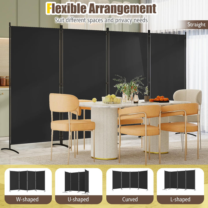 GIANTEX 4-Panel Folding Room Divider (136" x 71")