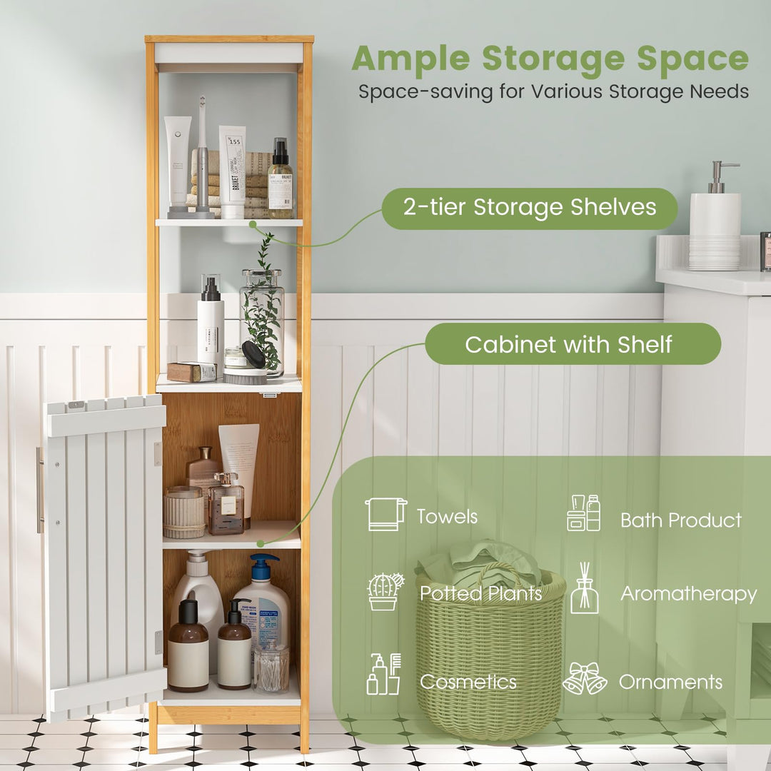 Giantex Bathroom Storage Cabinet Freestanding