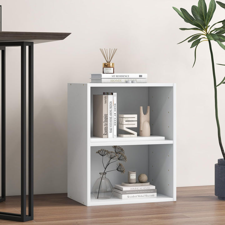 Giantex Bookshelf and Bookcase 2-layer Storage Shelf