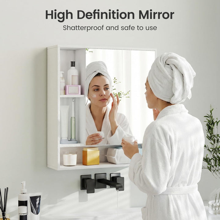 Giantex Bathroom Wall Mounted Medicine Cabinet w/Single Door