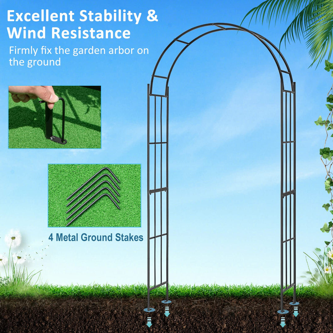 Giantex Garden Arch Trellis for Climbing Plants