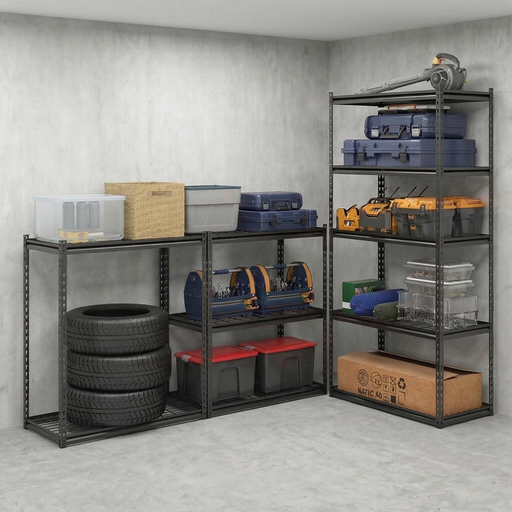 Giantex 5-Tier Metal Storage Shelves(1/2/3/4,36" L x 18" W x 72" H)