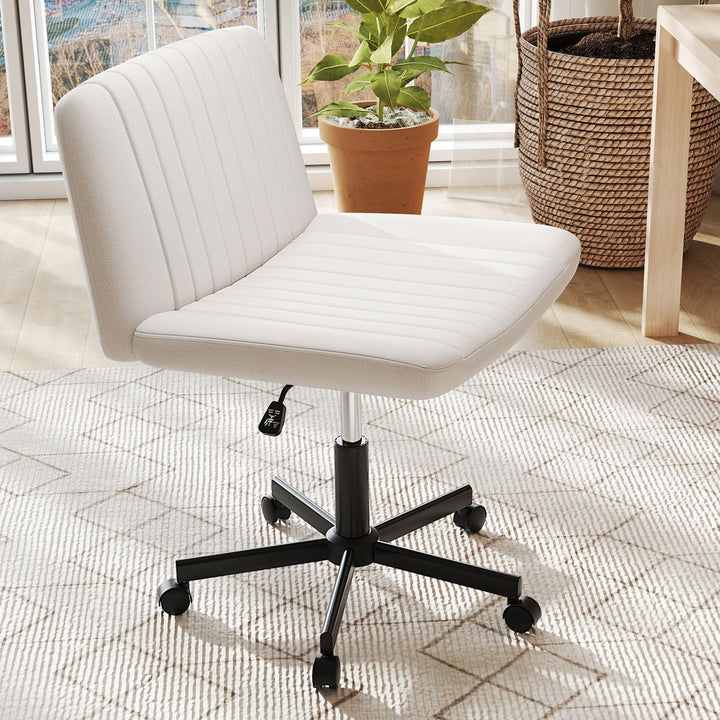 Giantex Armless Cross Legged Office Chair for Home